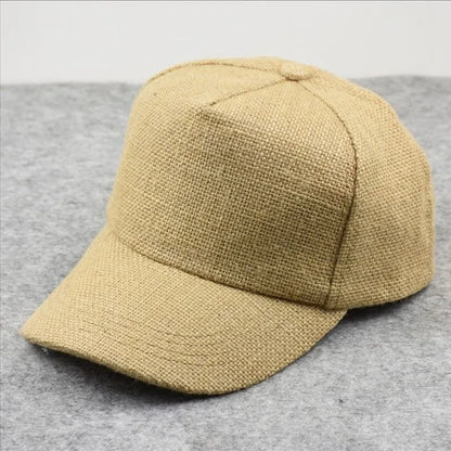 Linen Baseball Cap Dad Summer Outdoors Sun Caps Women Casual Sport Hat Big Head Men Oversize Large Trucker Hats 57-65cm