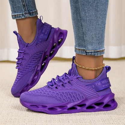 purple Casual Sneakers Women Men Blade Shoes Light Breathable Running Shoes Mesh Sports Sneakers Zapatillas De Mujer Chaussure