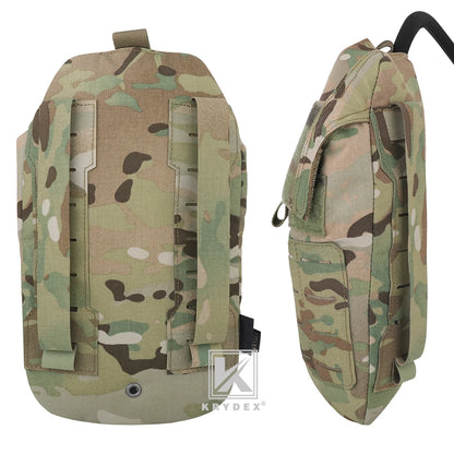KRYDEX Tactical 1.5L 50oz Hydration Bladder Pouch Low Profile Hydra Carrier MOLLE Water Pack Bag Outdoor Hiking Accessories