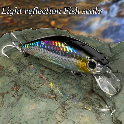 Sinking Minnow 11g 7cm Lure Long Shot Popper Pesca Swimbait Carp Fishing Tackle Hook Wobbler 3D Crankbait Jerkbait Silicone Bait