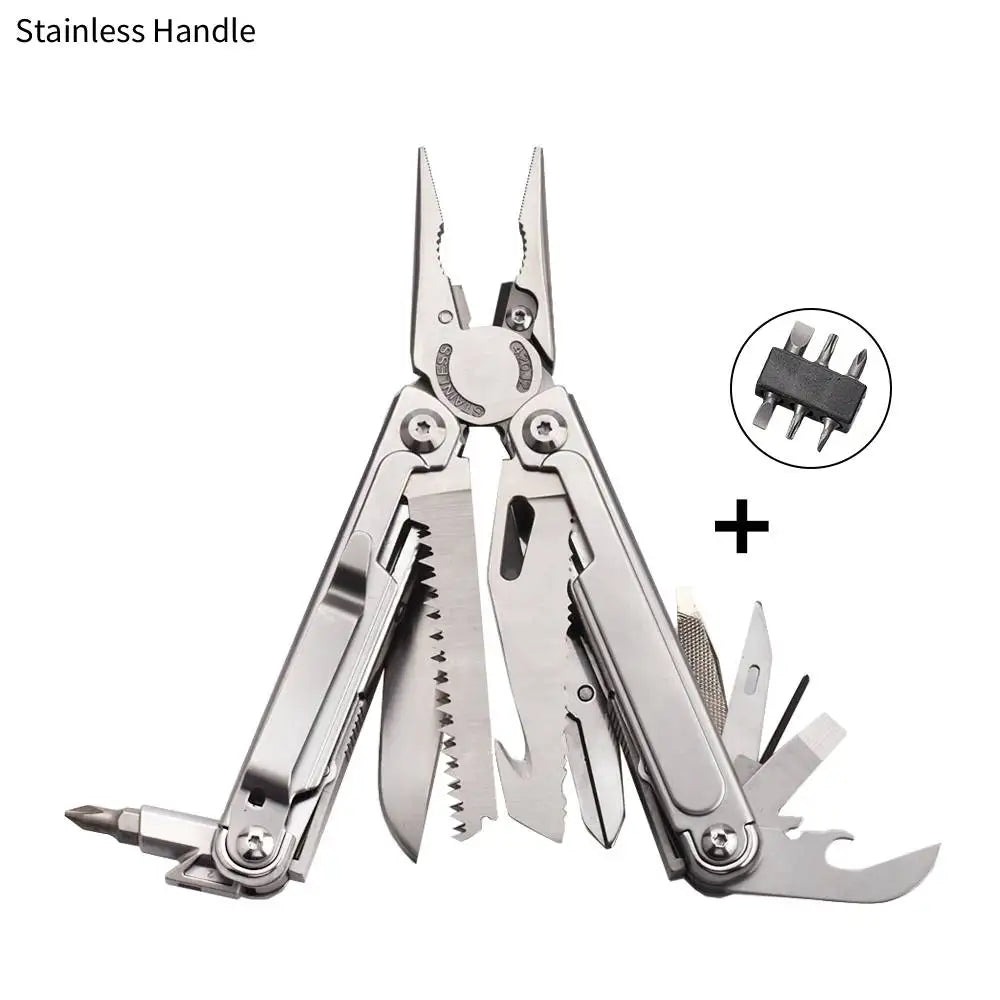 Daicamping DL7 Titanium Alloy Handle Outdoors Multi-tools Clamp Folding Knife EDC Combination Multi Tools Pliers Knives