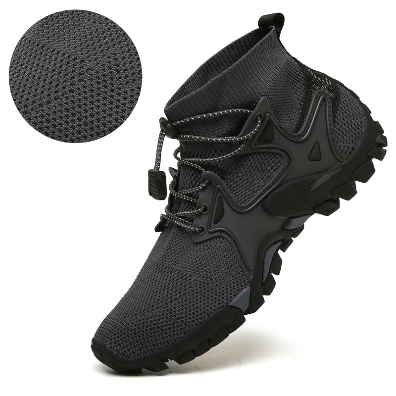 New Mesh Breathable Hiking Shoes Size 36-47 Mens Sneakers Outdoor Trail Trekking Mountain Climbing Sports Shoes for Male