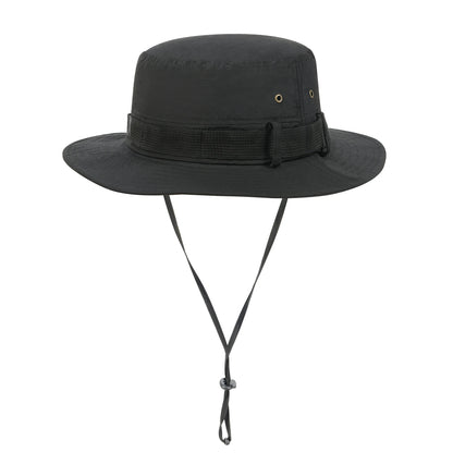 BOTVELA  Waterproof Bucket Hat with Chin Strap Quick Dry Packable Boonie Hat Safari Hat Sun Protection