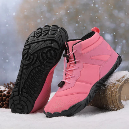Barefoot Boots Women Winter Snow Boots for Men Plush Warm Ankle Shoes Non-slip Outdoor Waterproof Hiking Shoes Plus Size