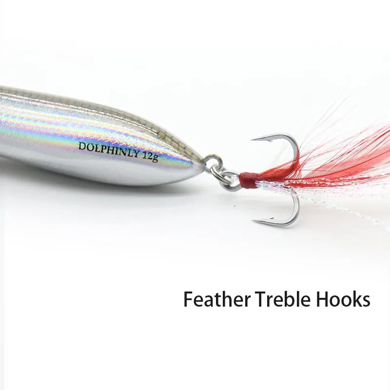 Freshwater Fishing Lures, Top Water Fishing Gear for Trout and Bass Fish, Spooks Cupped Mouth Walker, Long Casting Treble Hooks
