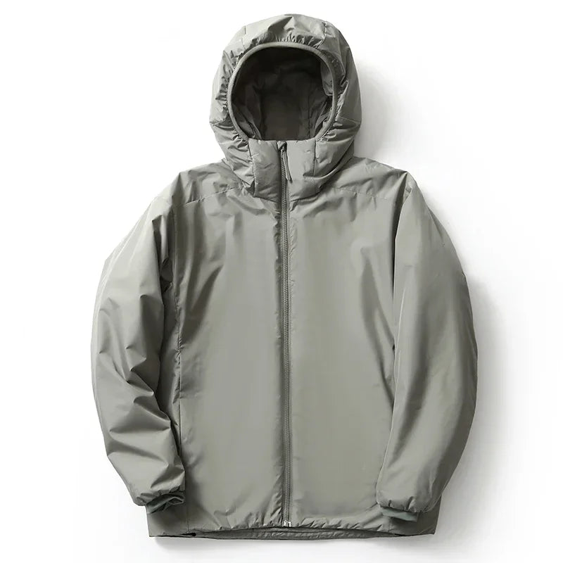 Harajuku Designer Men's Plus Size Winter Hooded Coat: Waterproof, Warm & Windproof for Outdoor Hiking, Skiing, Safari & Work