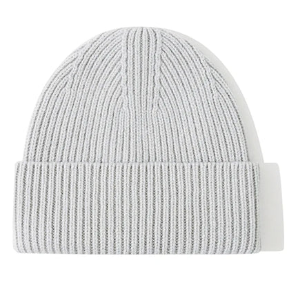 Men Women 100% Merino Wool Beanie Hats Winter Thermal Hat Cuffed Knit Ribbed Beanie Hiking Skiing One Size