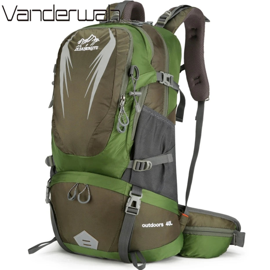 40L Travel Backpack Camping Men Large Hiking Bag Tourist Rucksack Waterproof Outdoor Sports Climbing Mountaineering Bag Luggage
