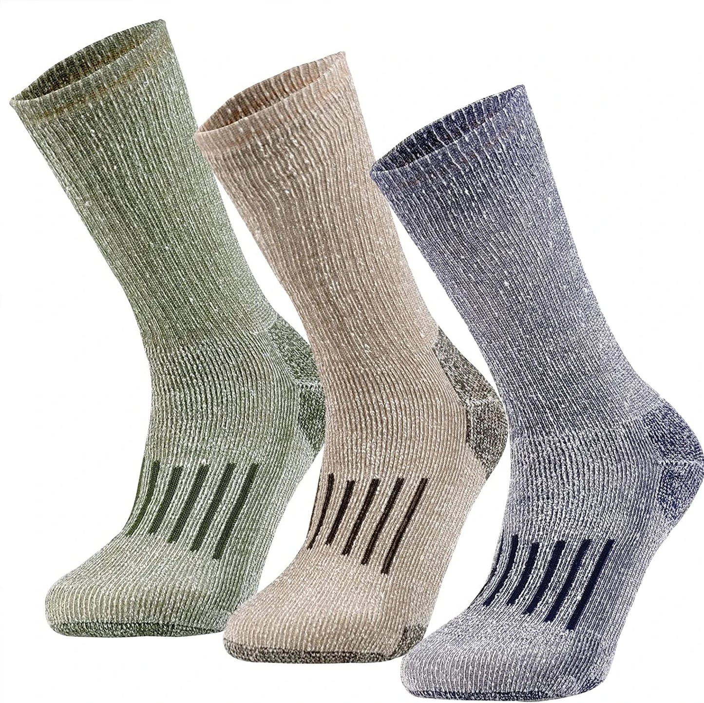 Unisex 80% Merino Wool Socks Hiking Thicken Warm Winter Sock Crew Compression Socks Moisture Wicking Soft Camping Cycling Socks
