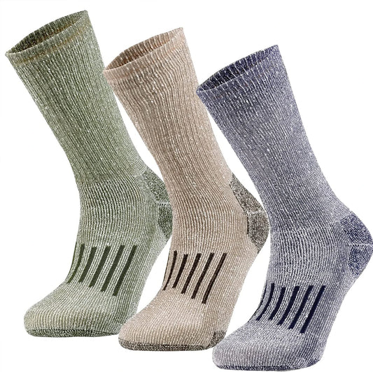 Unisex 80% Merino Wool Socks Hiking Thicken Warm Winter Sock Crew Compression Socks Moisture Wicking Soft Camping Cycling Socks