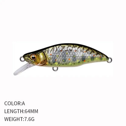 Fishing 64mm 7.6g Swimbaits Bass Big Fish Crankbaits Fishing Lure Sinking Wobblers for Pike Minnow Lure Fishing Tackle