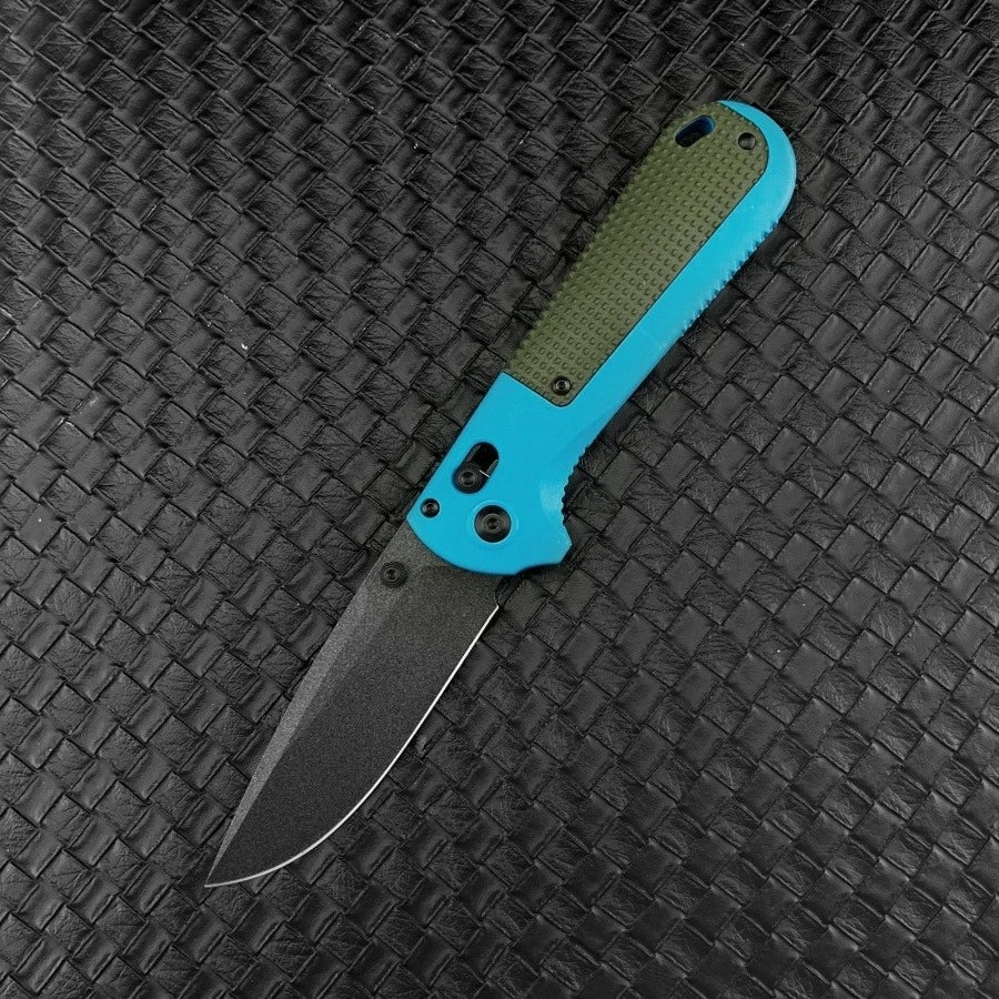 BM 430 Portable Folding Knife with D2 Blade Nylon Fiber Handle Suitable for Outdoor Camping Hiking and Picnicking Fruit Knife