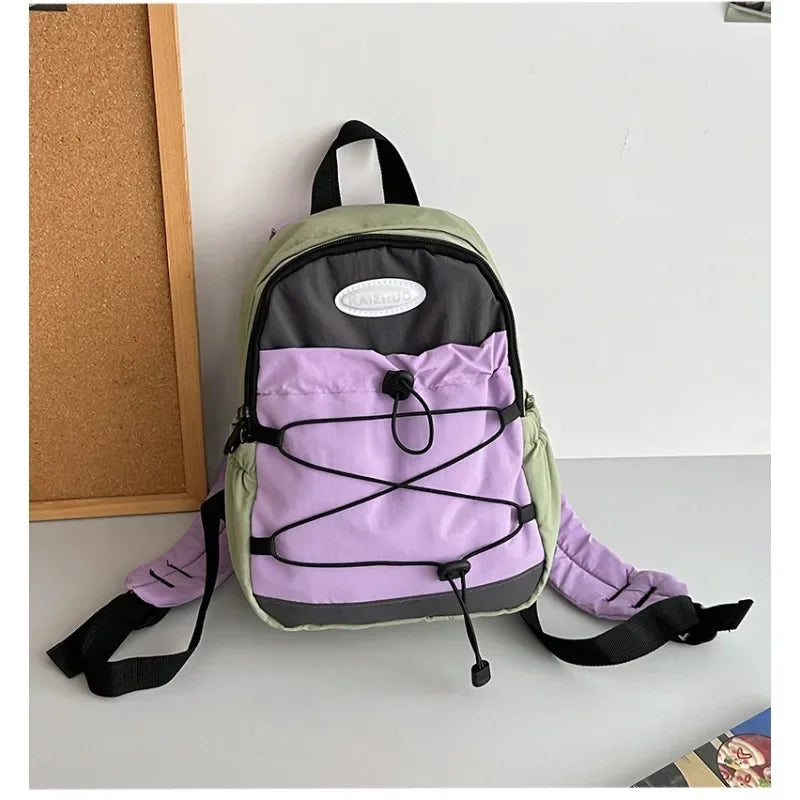 Korean Backpack for Girls 2025 New in Small Canvas Rucksack Women Students High Quality Mini Female Backpacks Outdoors Travel
