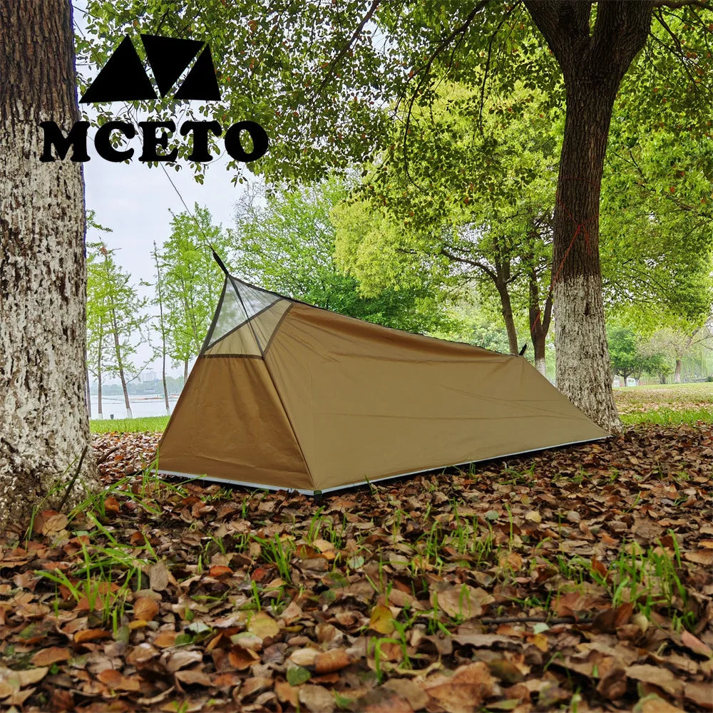 One person Sleeping Bag Tent Rodless Pocket Ultralight Backpacking Outdoor Camping Sleeping Mesh Tent Inside Tent Mosquito Net