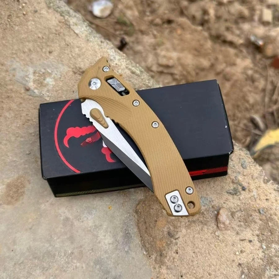 MSI Portable Foldable Knife Durable 8Cr13Mov Steel Blade Durable Outdoor Camping Hiking EDC Cutting Tasks Gift for Men