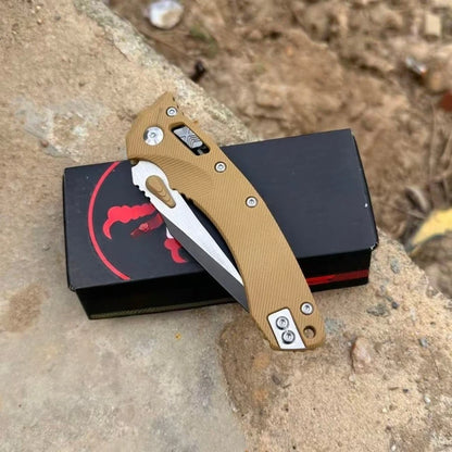 MSI Portable Foldable Knife Durable 8Cr13Mov Steel Blade Durable Outdoor Camping Hiking EDC Cutting Tasks Gift for Men
