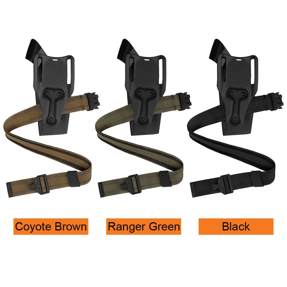 KRYDEX Tactical Thigh Strap Magnet Quick Release Buckle 1.5inch Elastic Leg Strap Belt Drop Holster Outdoors Hunting Accessories