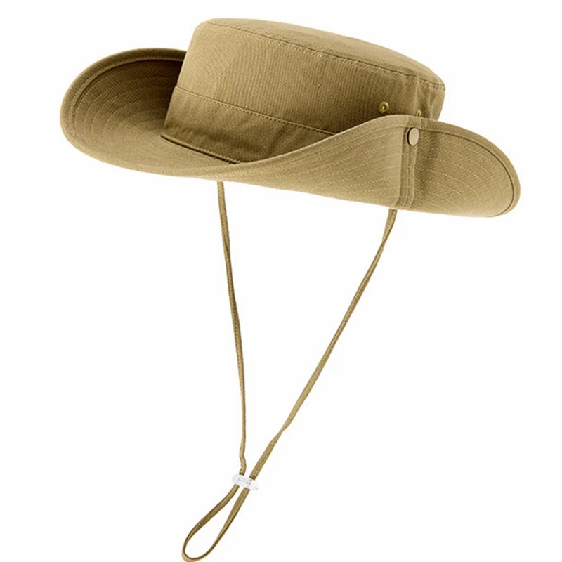 100% Cotton Fisherman Hat Dad Summer Outdoors Sun Cap Man Outdoors Camping Boonie Hat Women Beach Foldable Bucket Hats