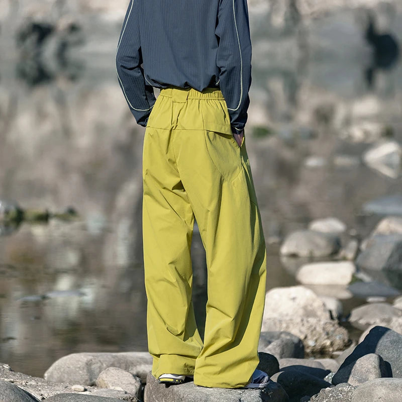 CHRLCK Men's Waterproof Hiking Cargo Pants Breathable Fashion Cargo Pants Autumn Trousers Fishing Camping Pants Women