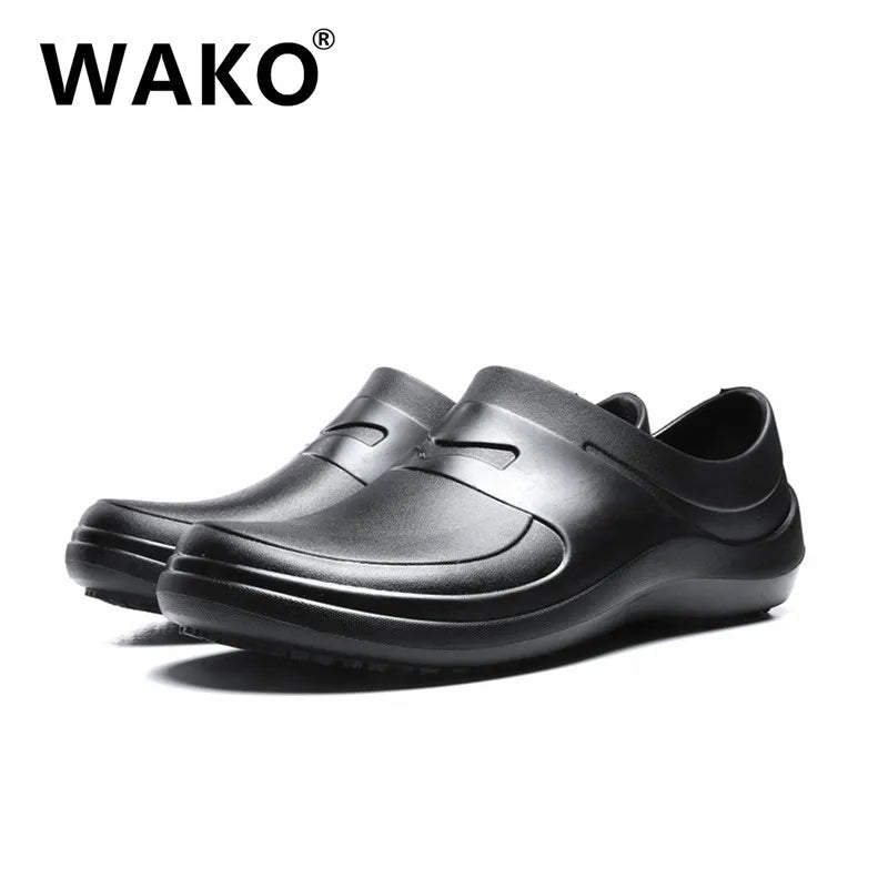 New Men's Chef Kitchen Working Slippers Non-slip Waterproof Oil-proof Shoes Rubber Rain boots for Men and Women Unisex Sandals