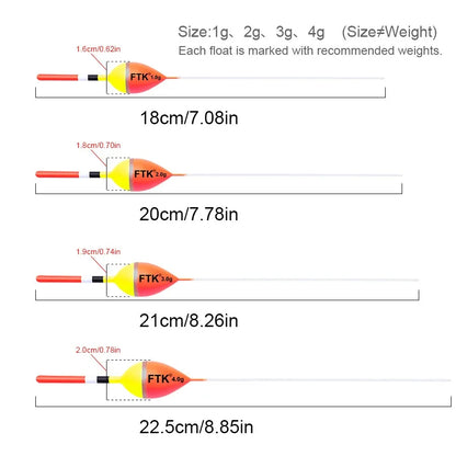 5 Carp Fishing Floats, Vertical Float, Big Belly Float, Wild Fishing, Eye catching Shallow Water Float, Fishing Gear Supplies