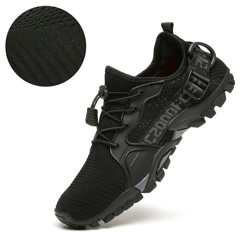 New Mesh Breathable Hiking Shoes Size 36-47 Mens Sneakers Outdoor Trail Trekking Mountain Climbing Sports Shoes for Male