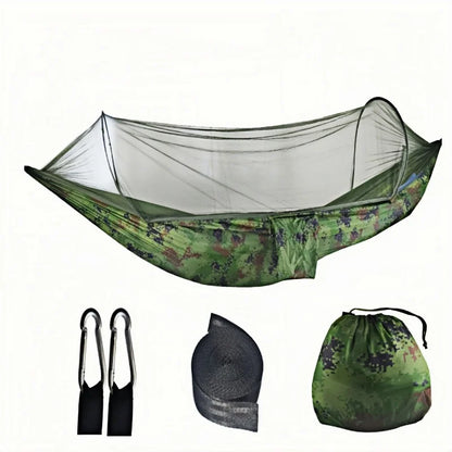 Portable outdoor camping hammock, equipped with mosquito net, lightweight bed, camping net, sleeping tent, camping equipment