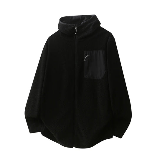 Vest Hooded Jacket for Outdoor Cycling Hiking Fishing Hiking Sporty Fashion Travel Camping Textured Fleece Vest Hooded Jacket