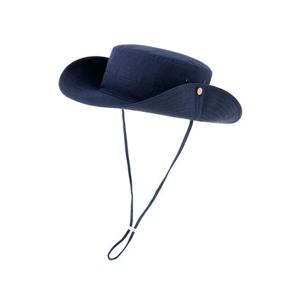 100% Cotton Fisherman Hat Dad Summer Outdoors Sun Cap Man Outdoors Camping Boonie Hat Women Beach Foldable Bucket Hats