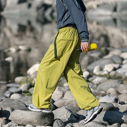 CHRLCK Men's Waterproof Hiking Cargo Pants Breathable Fashion Cargo Pants Autumn Trousers Fishing Camping Pants Women
