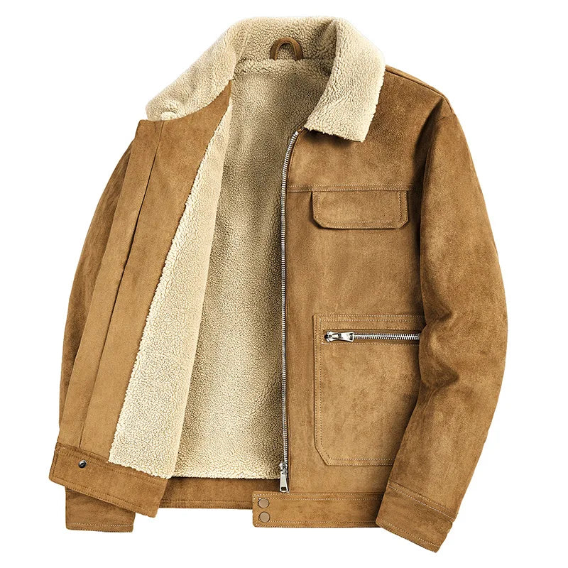 Men's Cotton Lamb Wool Jacket Trend Casual Outdoors Styles Men's Clothing Warm Coat Men Windbreak Autumn Winter Brand Jackets