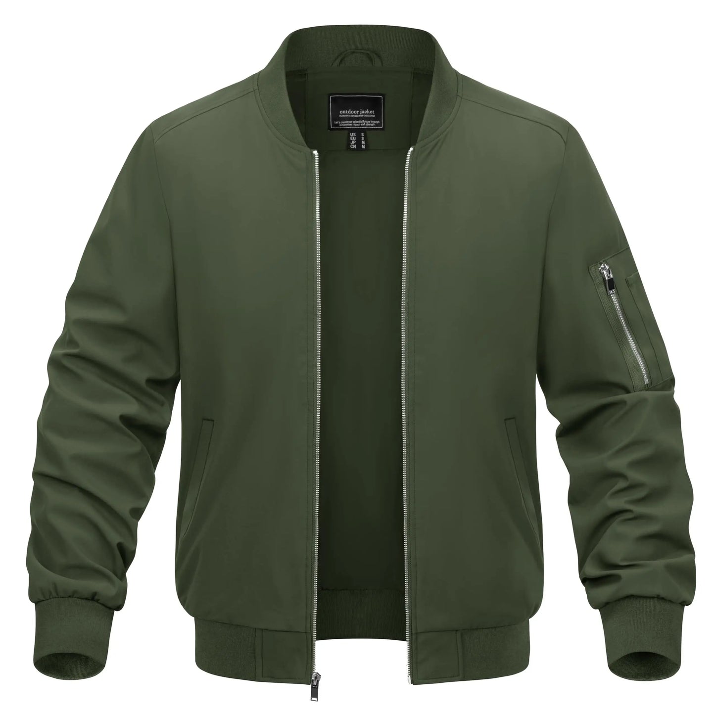 TACVASEN Spring Baseballl Jackets Mens Windbreaker Hiking Trekking Fishing Jackets Outdoor Full Zip Casual Coats Outwear Tops