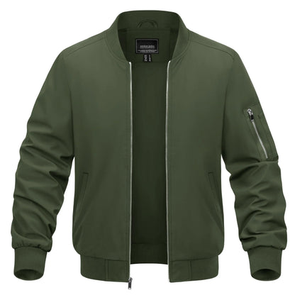 TACVASEN Spring Baseballl Jackets Mens Windbreaker Hiking Trekking Fishing Jackets Outdoor Full Zip Casual Coats Outwear Tops