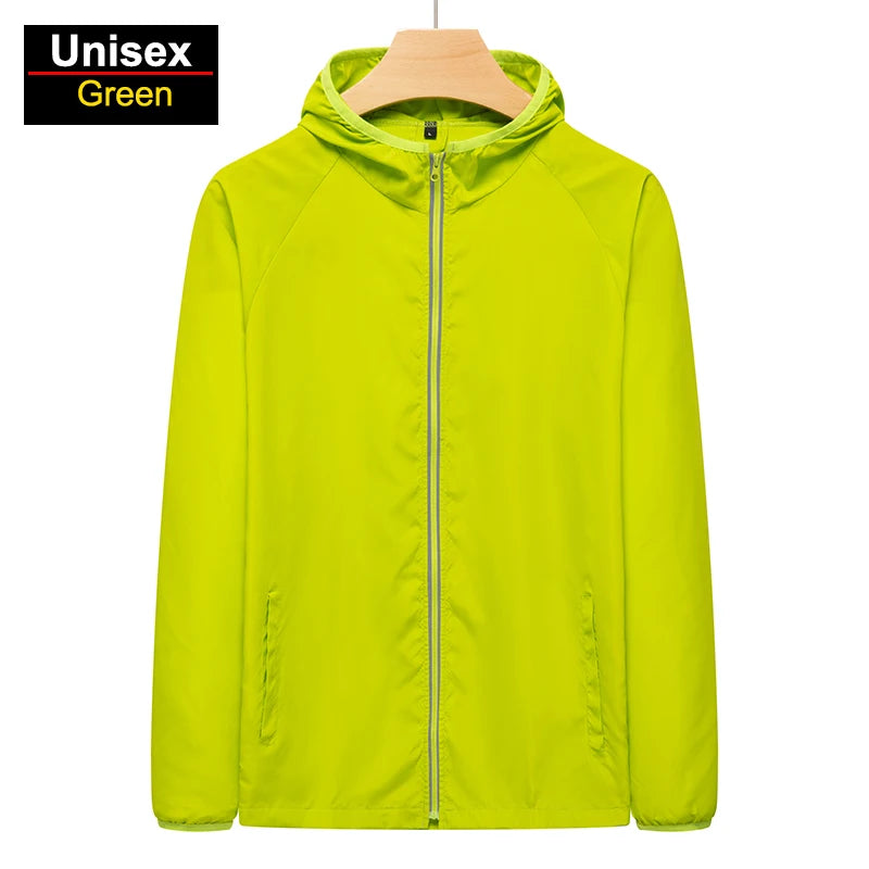 CHRLCK Men's Hiking Jackets Waterproof Women Sun Protection Windbreaker Camping Climbing Outdoor Coat Unisex Portable Clothes