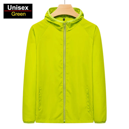 CHRLCK Men's Hiking Jackets Waterproof Women Sun Protection Windbreaker Camping Climbing Outdoor Coat Unisex Portable Clothes