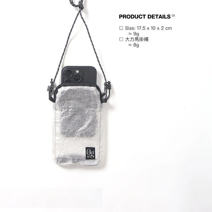 9g Ultralight UHMWPE DCF Fabric Crossbody Bag - Shoulder Bag For Cycling/Camping/Hiking Outdoor Backpacking Gear