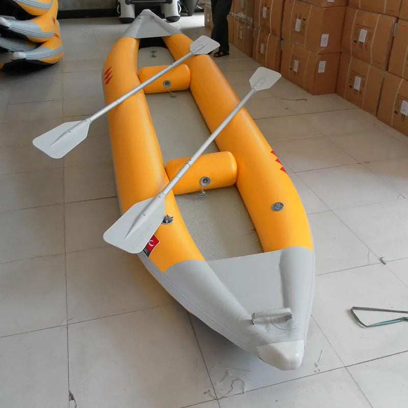 Canoe Kayak 1 Person Inflatable Portable Sport Kayak Set Canoe Boat With Aluminum Oars And High Output Air Pump