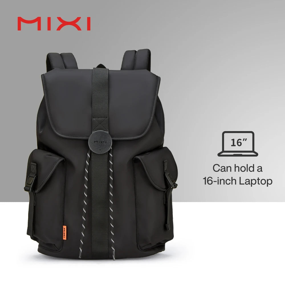 Mixi New 16'' Laptop Backpack Men Waterproof Lightweight Casual  Travel  School Bags Women Outdoors Rucksack 17 Inch White M5228