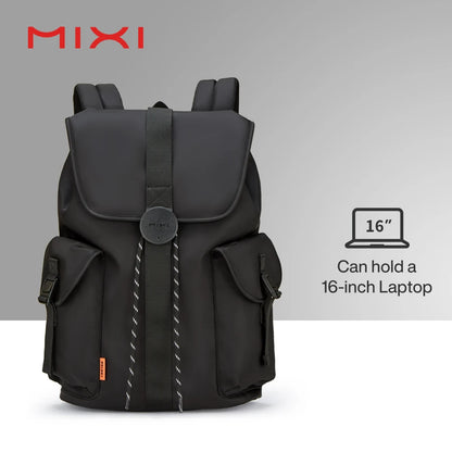 Mixi New 16'' Laptop Backpack Men Waterproof Lightweight Casual  Travel  School Bags Women Outdoors Rucksack 17 Inch White M5228