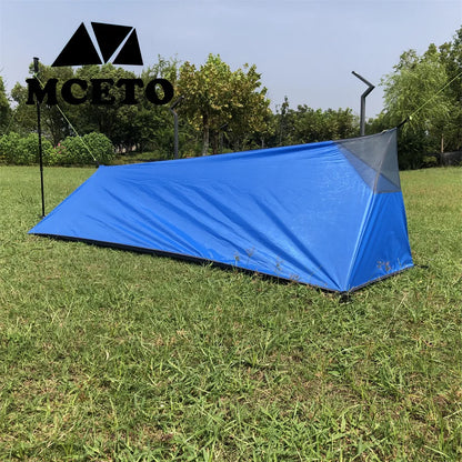 One person Sleeping Bag Tent Rodless Pocket Ultralight Backpacking Outdoor Camping Sleeping Mesh Tent Inside Tent Mosquito Net