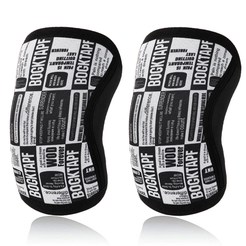 Crossfit Knee Pads Compression 7mm Neoprene Sports Knee Brace Squat Weightlifting Pressured Knee Sleeve Women Men Teens Custom