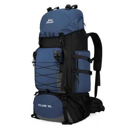 Molle 90L Outdoor Mountaineering Waterproof Rucksack Bag Sports Double Shoulder Bag Casual Hiking Travel Tactical Backpack