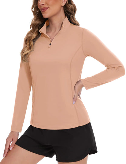 TACVASEN UPF 50+ Quick Dry Long Sleeve T Shirts Womens Anti UV/Sun Protection Shirts Running Hiking Fishing T-Shirts Outdoor