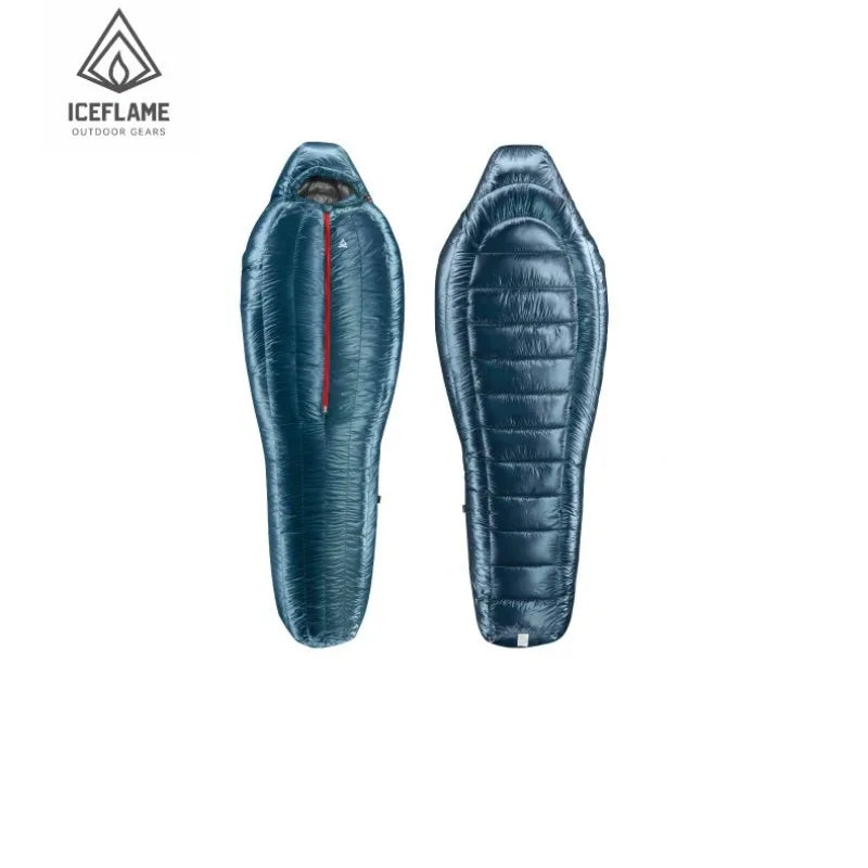 Ice Flame HW 20D Nylon Ultralight Mummy White Goose Down Sleeping Bag Outdoors Camping Keep Warm Duck Down Adult Equipment