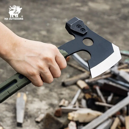 HX Outdoors New Tactical Axe ,multi-purpose Cool Camping Axe ,Fire Rescue Jungle Adventure Axe,Self-defense Tool Dropshipping