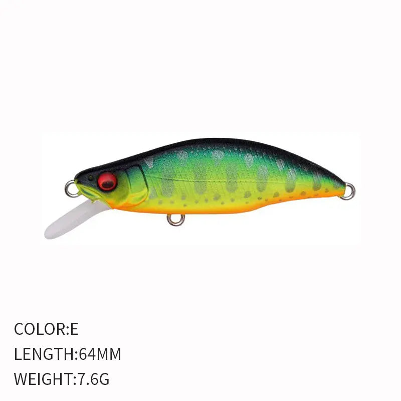 Fishing 64mm 7.6g Swimbaits Bass Big Fish Crankbaits Fishing Lure Sinking Wobblers for Pike Minnow Lure Fishing Tackle