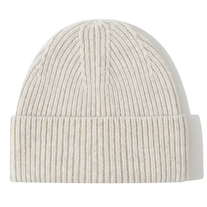 Men Women 100% Merino Wool Beanie Hats Winter Thermal Hat Cuffed Knit Ribbed Beanie Hiking Skiing One Size