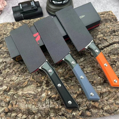 High-hardness Fixed Blade Knife, D2 Steel Blade Treatment, Outdoor Camping Hiking EDC Adventure Climbing Tool, Men's Gift
