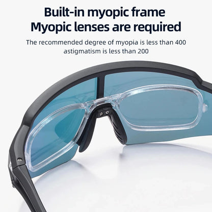 ROCKBROS Photochromic Polarized Bicycle Sunglasses UV400 Sunscreen Fishing Camping Hiking Riding Men Women Eyeglasses Eyewear