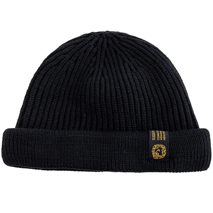 New Men Outdoor Skull Cap Fashion Short Melon Winter Dandy Hats Sailor Style Landlord Hats For Men Autumn Short Beanie Cap